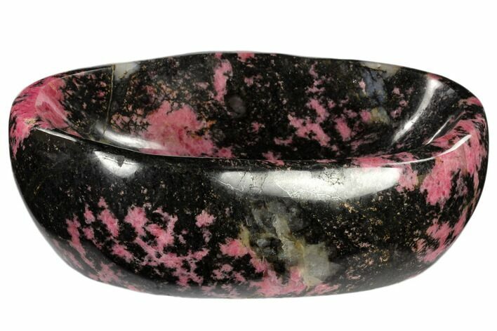Polished Rhodonite Bowl - Madagascar #117976